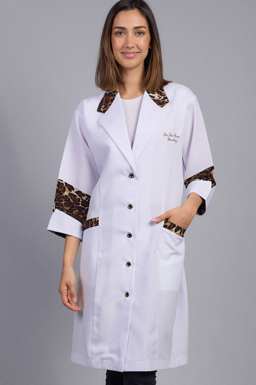 White Coat animal print