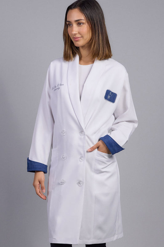 Key Biscayne Medical Gown - Denim